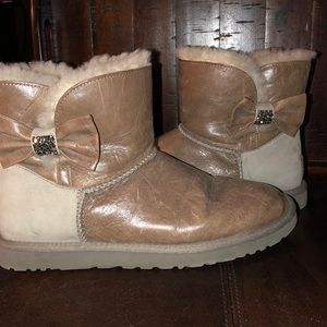Ugg shorts boots size  9 with  Swarovski Crystal